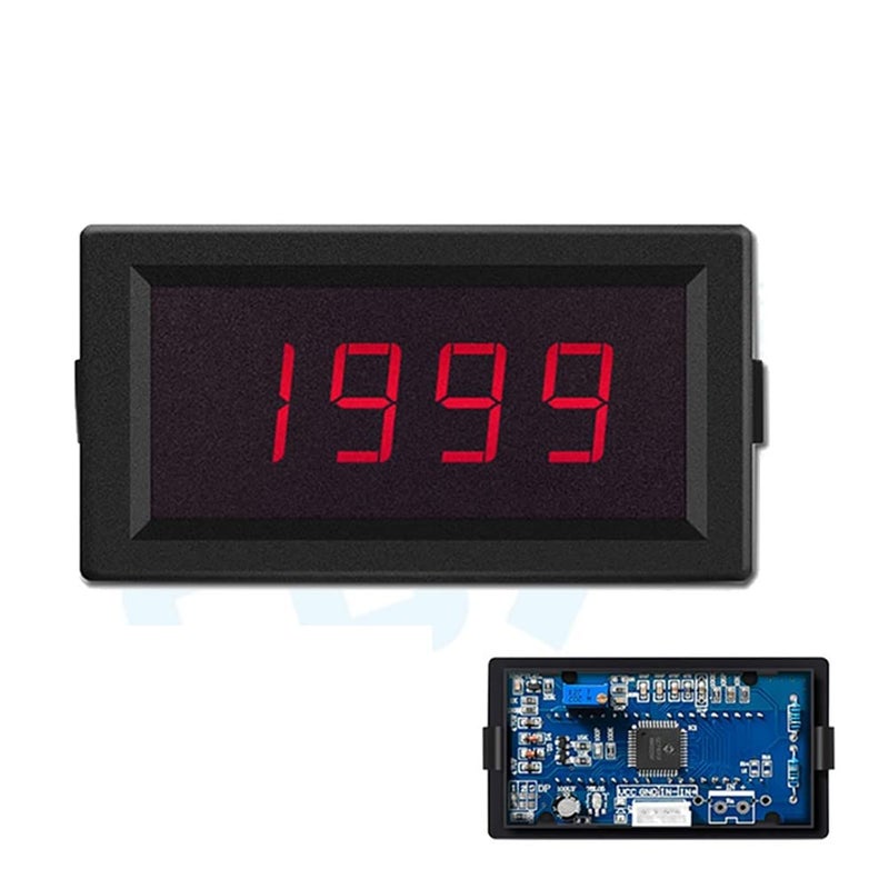 Taidacent Ohm Meter Resistance Tester Ohmmeter Digital DC Resistance Measuring Instrument Fixture Resistance Measure Panel Meter (200K Ohm, DC5V with Cover) - Image 2